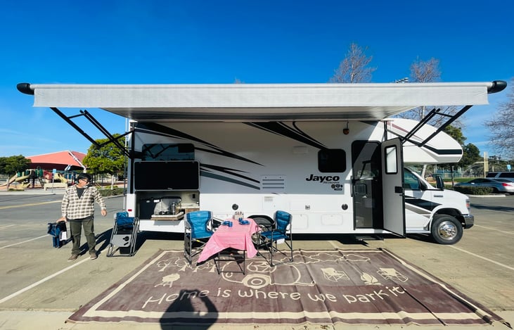 full size electric awning