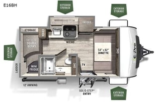 2021 Forest River RV Flagstaff E-Pro 16BH