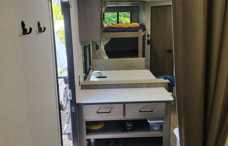 Convenient entry cabinet by the door