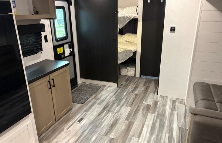 Two Bunks with half bath