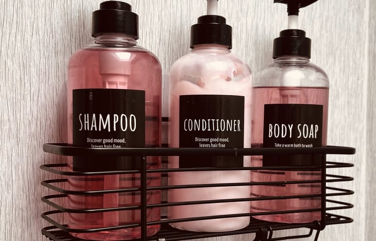 Shampoo, Conditioner, and Body Wash included in every rental.