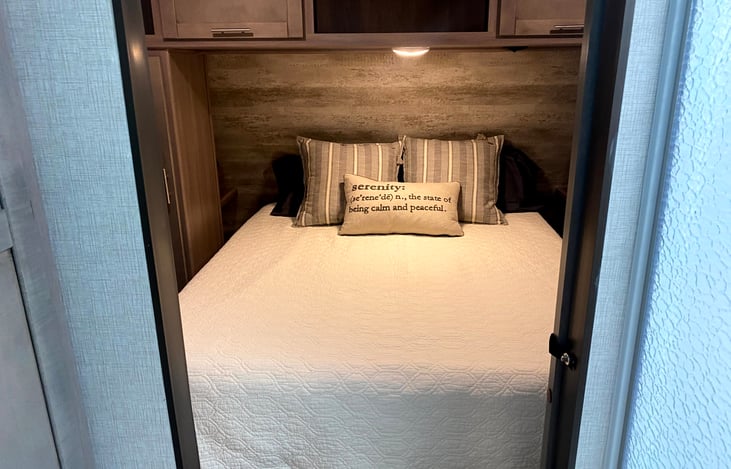 large master bed, new memory foam mattress