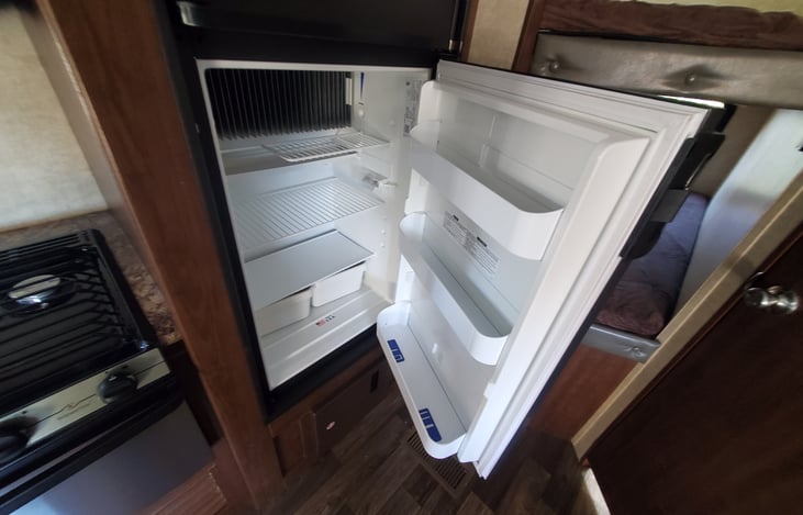 Inside regrigerator. There is also an outdoor refrigerator!