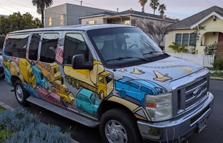 Gridlock, the Painted Camper Van