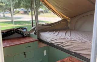 Cozy & Modern Pop-Up Camper for Family Getaways