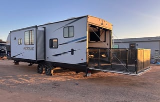 16' Garage with 2 A/C Toy Hauler