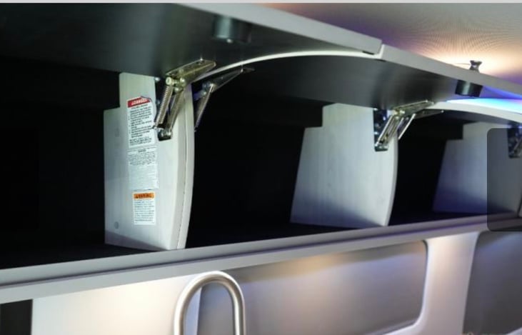 Plenty of storage overhead and in the rear