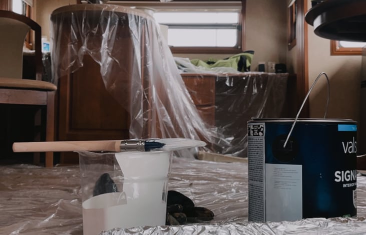 First day of painting circa March 2023