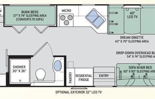 2016 Thor Hurricane 34J Bunkhouse