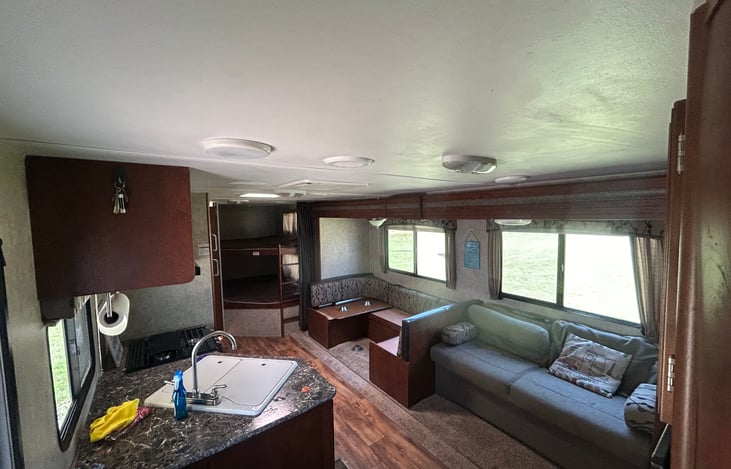 From the front door! Large open area.