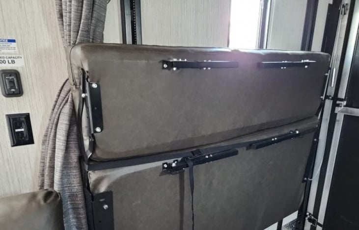 Foldable Table Chairs and Queen Bed