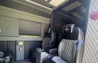 Luxury Mercedes-Benz Sprinter Party Bus/Limo with WiFi, TVs, and Big Sound