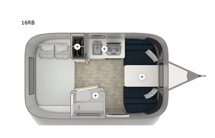 Representative floor plan provided by a trusted RVshare partner.