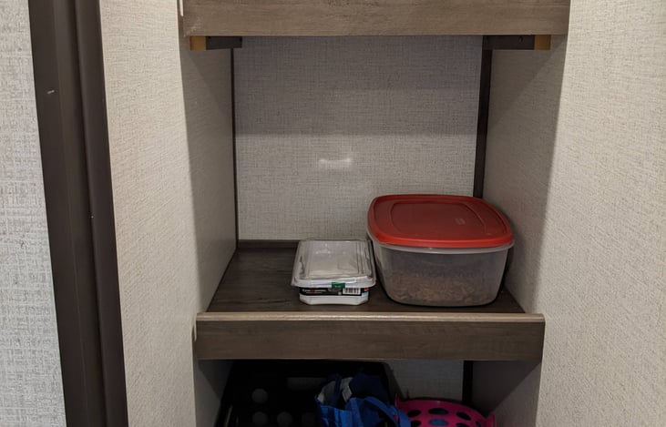 Spacious, walk-in closet, we also provide 5 chairs