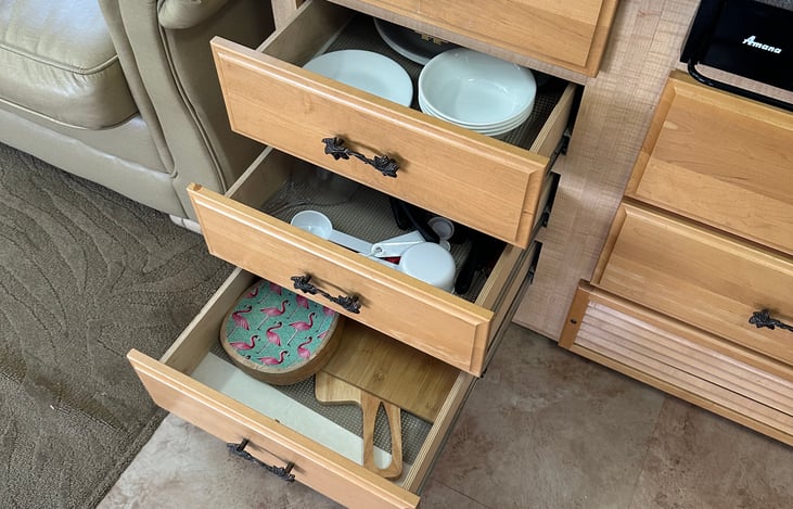 Fully stocked kitchen