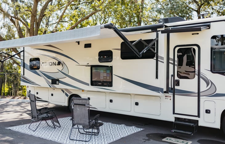 Outdoor camping - with available charcoal grills, blackstone grill and extra seating.  Tools for making smores and more!