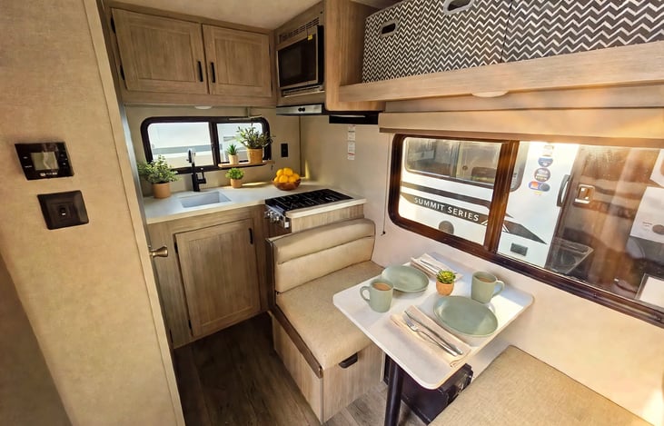All dishware and cookware are included