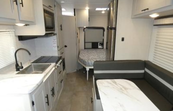 kitchen, dinette & bedroom