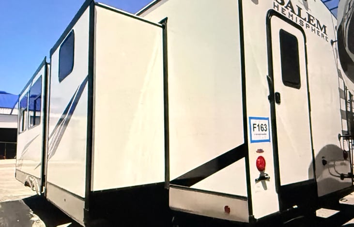 Back entrance with stairs