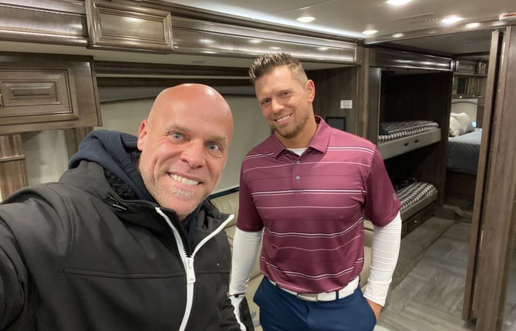 WWE Superstar Mike "The Miz" spending time in our RV!