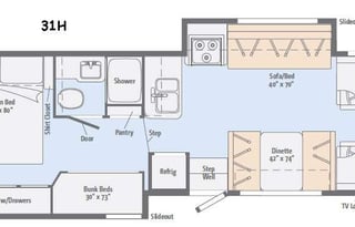 2016 Winnebago Minnie Winnie 31H Bunkhouse