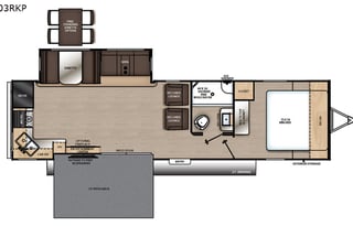 Walk off deck, well stocked, delivered only.