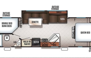 Cherokee Grey Wolf 26DBH Pet Friendly RV