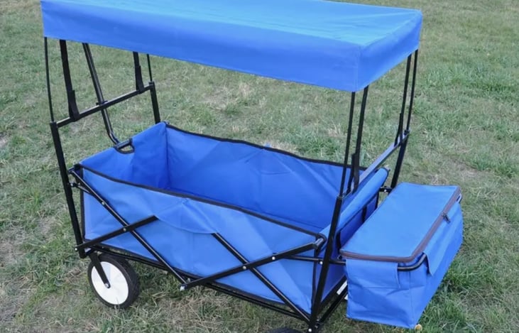 Collapsible canopy wagon.
