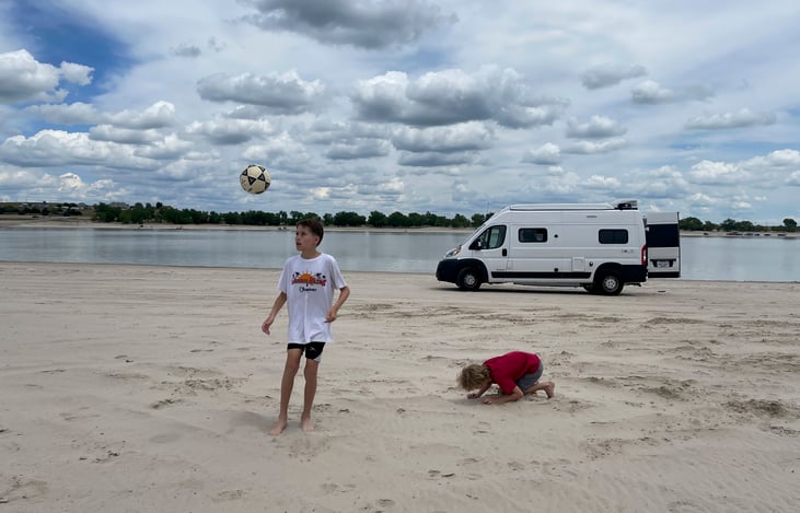 The Midwest Carribean white sands of Lake McConaughy, Nebraska.  Yes, that's Nebraska!