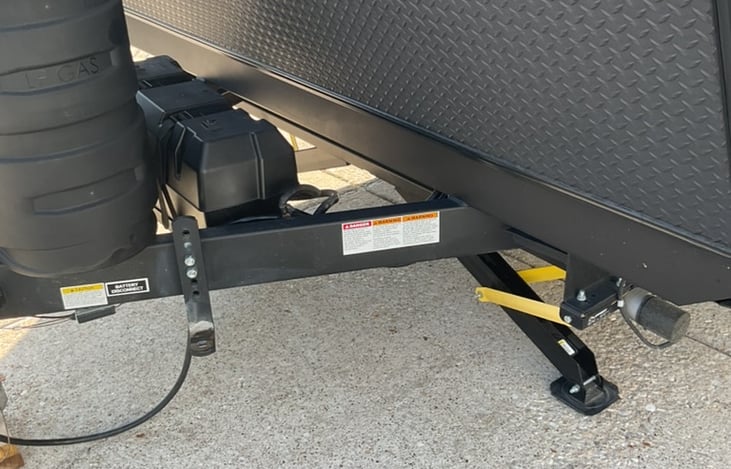 Power stabilizer jacks. Only meant for stabilizing camper, not for leveling camper.