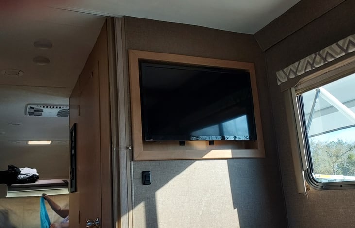 Bedroom with a 3rd T.V.