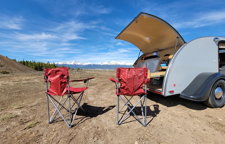 In the rear of the dining area, you could relax overlooking Mt. Massive and Mt. Elbert!