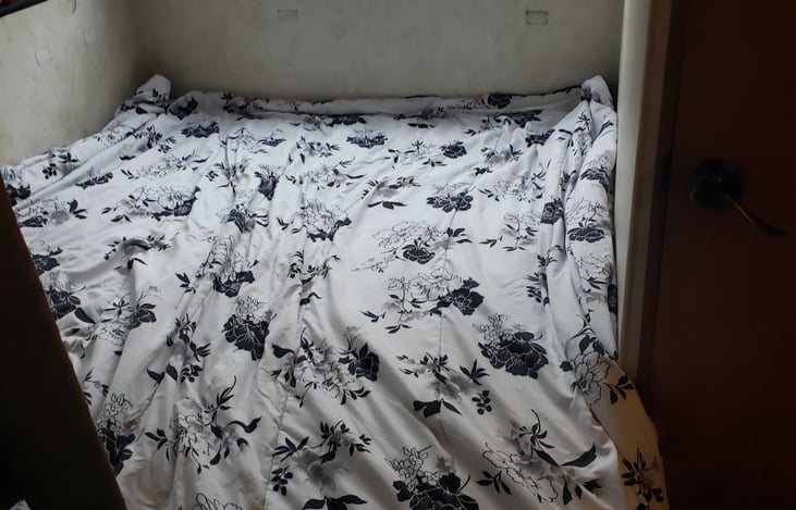 Rear dining converted to sleeping area.