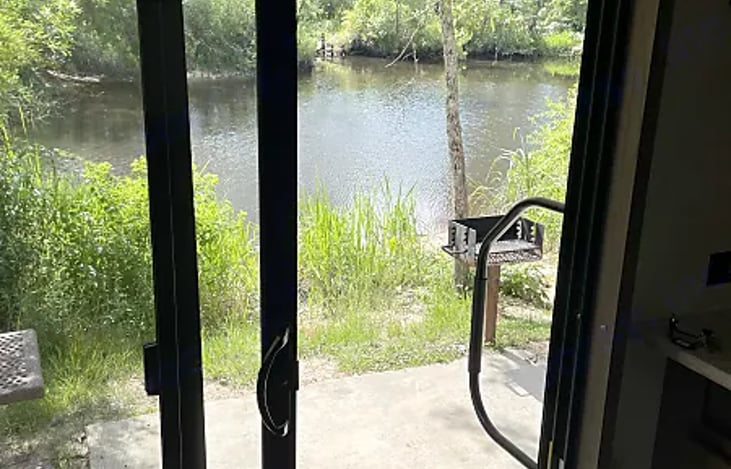 View from the sliding glass door.