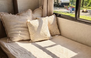 RV King Bed updated shower and kitchen