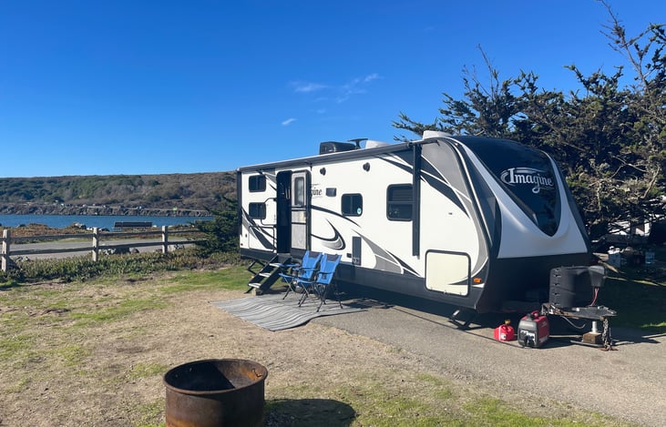 Camping at Doran County Park, Bodega Bay CA