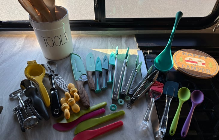 Plenty of kitchen utensils included