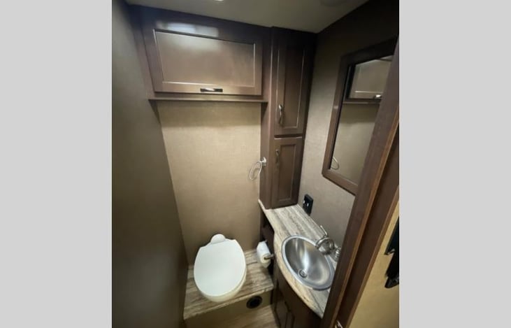 Spacious restroom