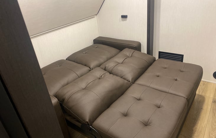 Jackknife sofa converted