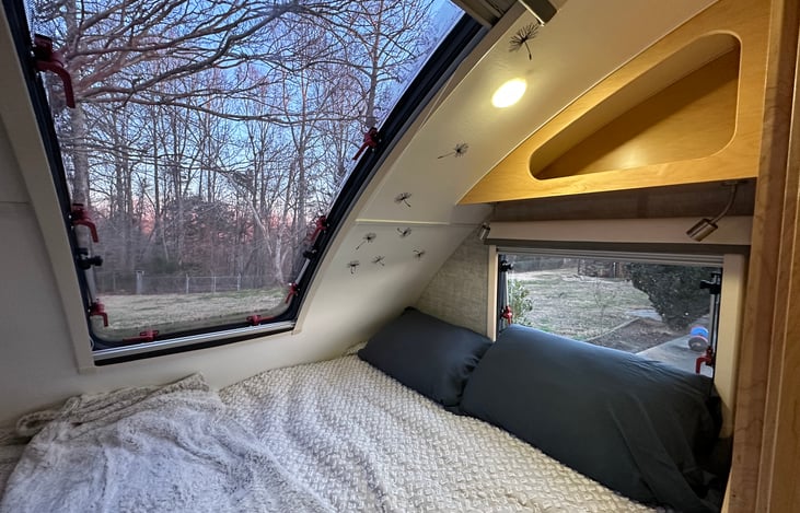 Queen bed has the froli springs system for comfort