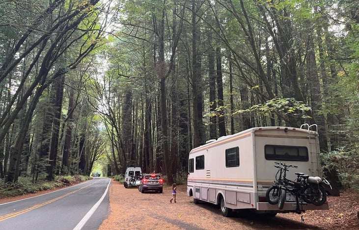 Take the RV to the Redwoods and all National parks for free!