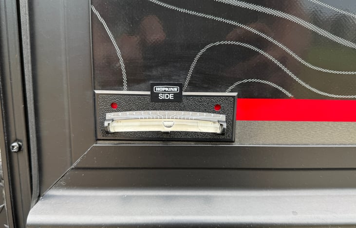 Front to back level.