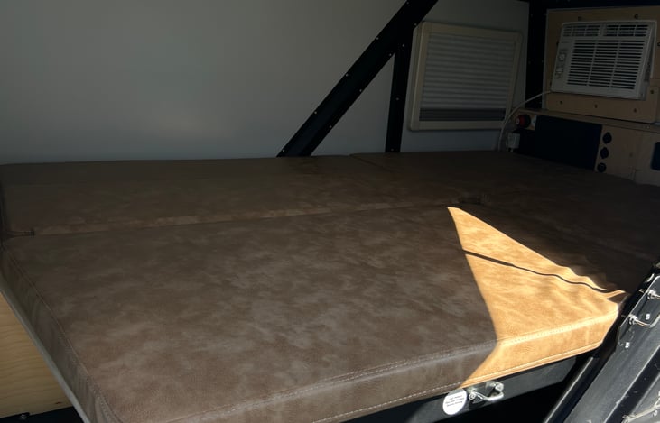 Couch pulls out to a bed