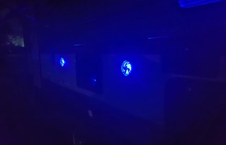 Exterior Speakers light up