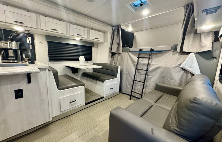 View from front door - looking towards the drivers seat