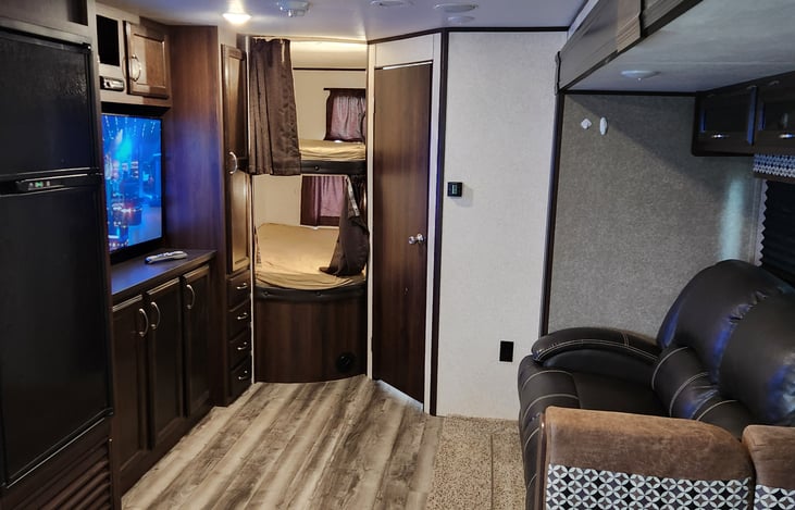 Twin Double Bunks - bring queen sheets