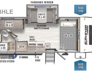Forest River RV Surveyor Legend 19BHLE