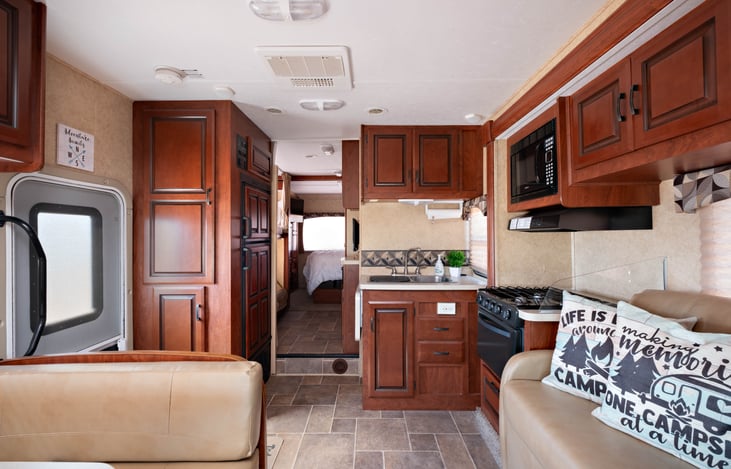 Kitchen area from the cab.