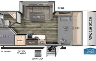 2024 FOREST RIVER RV CHEROKEE WOLF PUP BLACK