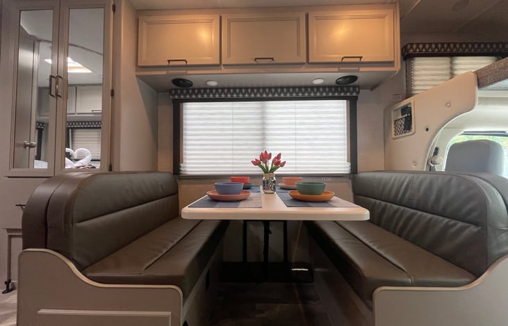 Leatherette Dream Dinette Booth.